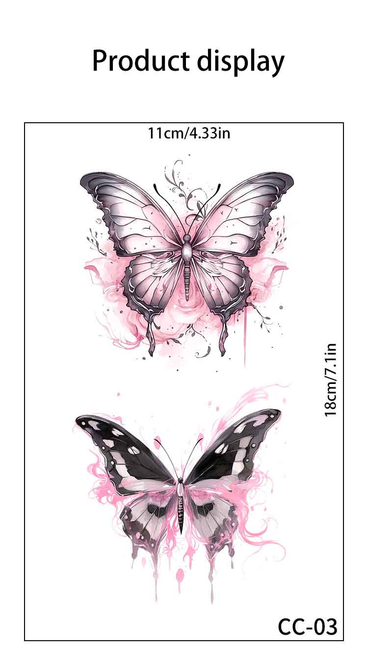Butterfly tattoo sticker