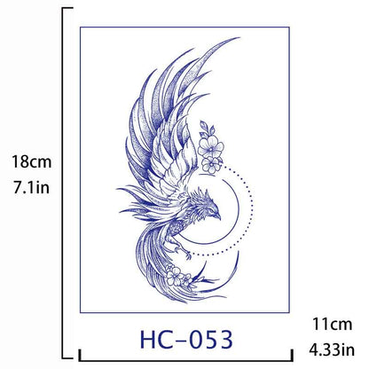 Bird Tattoo Sticker Long-lasting Tattoo 15 Days (HC-053)