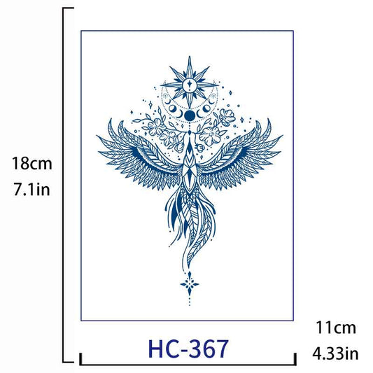 Bird Tattoo Sticker Long-lasting Tattoo 15 Days (HC-367)