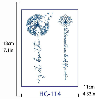 Blowball Tattoo Sticker Long-lasting Tattoo 15 Days (HC-114)