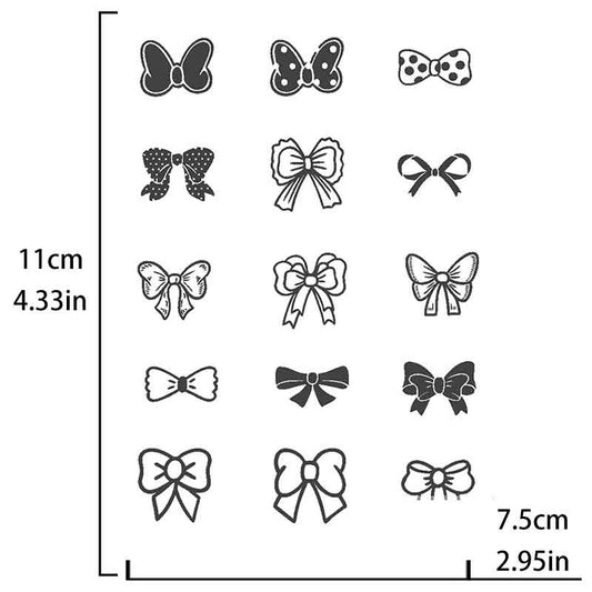 Butterfly Knot Finger Tattoo Sticker Long-lasting Tattoo 12 Days (SZ-065)