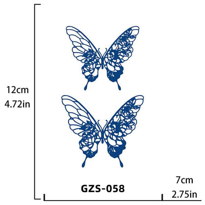 Butterfly Tattoo Long-lasting Tattoo 15 Days（GZS-057）