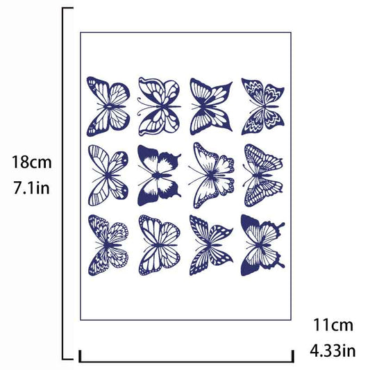 Butterfly Tattoo Sticker Long-lasting Tattoo 15 Days (BB-062)