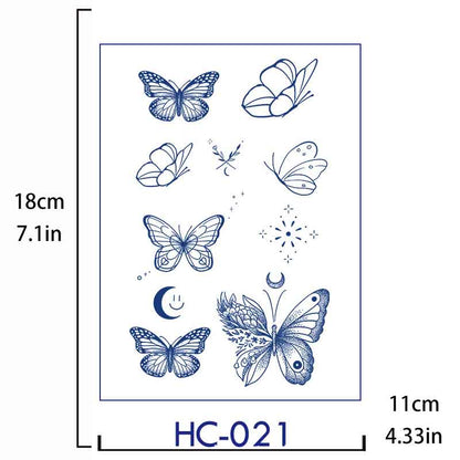 Butterfly Tattoo Sticker Long-lasting Tattoo 15 Days (HC-021)