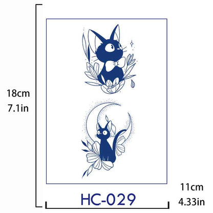 Cat Tattoo Sticker Long-lasting Tattoo 15 Days (HC-029)