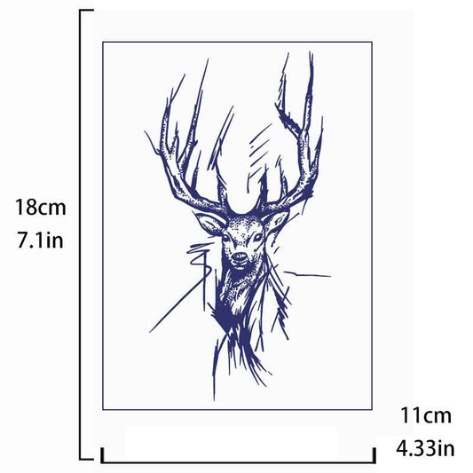 Deer Tattoo Sticker Long-lasting Tattoo 15 Days (BB-753)