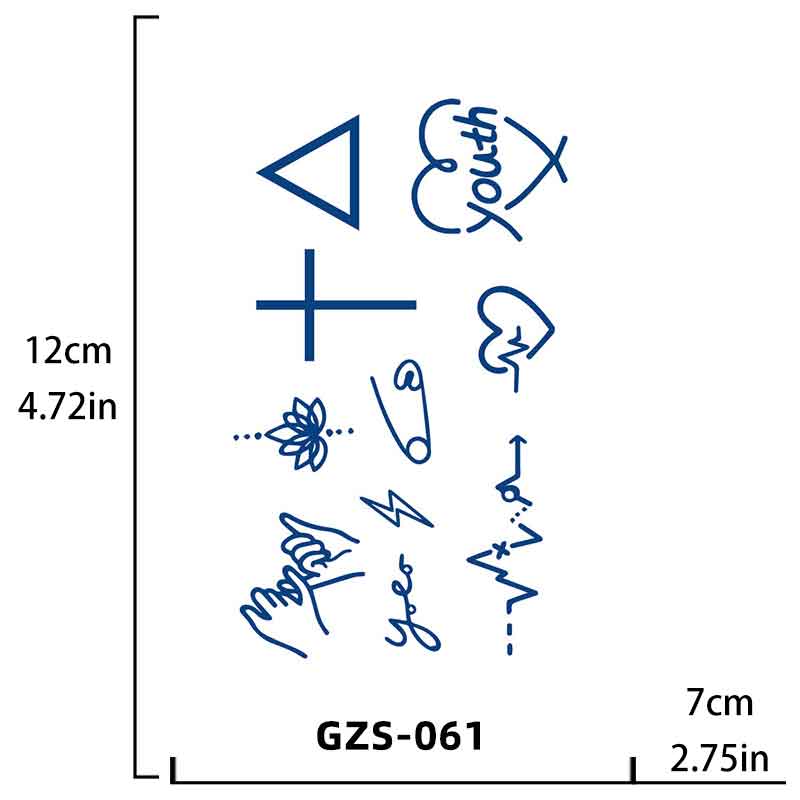 Design Tattoo Long-lasting Tattoo 15 Days（GZS-061）