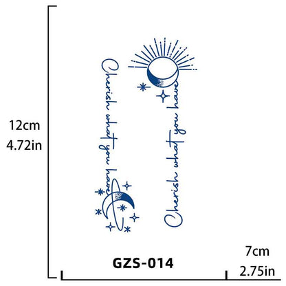 English  Flower Tattoo（GZS-014）