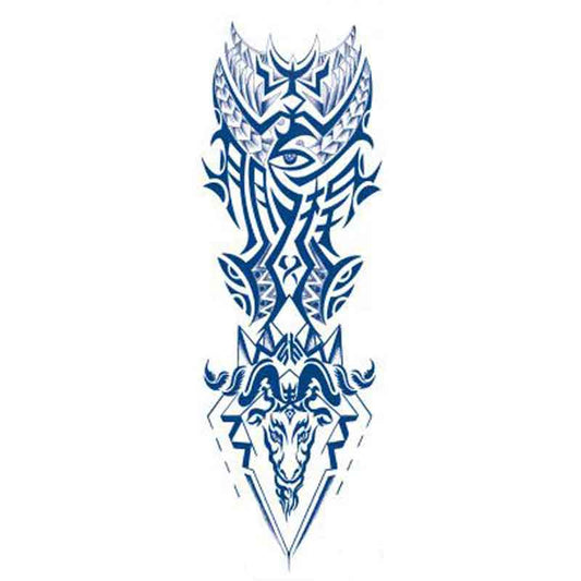 Eye Ram Tattoo Sticker Full Arm Long-lasting Tattoo Sticker（GZQB-011）