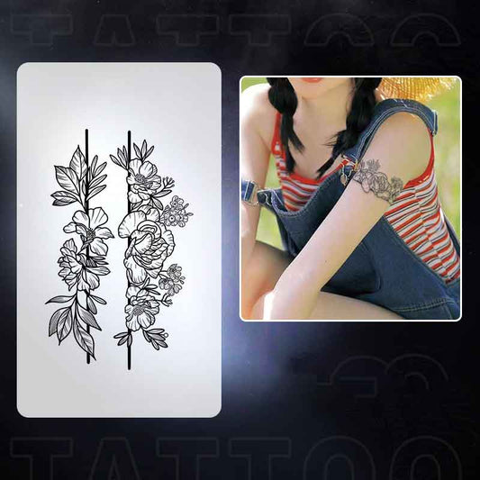 Floral Arm Ring Tattoos Stickers Long-lasting Tattoo 15 Days (SH-005)