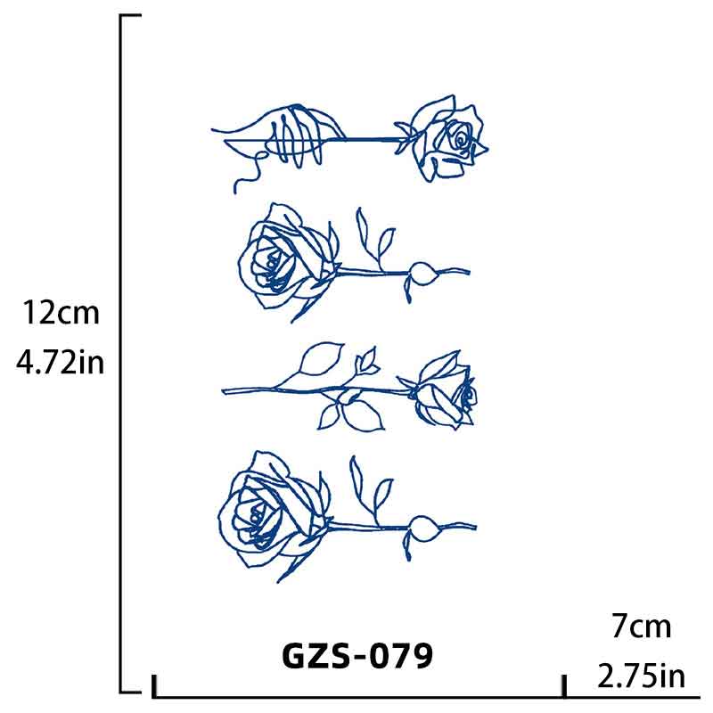 Flower Tattoo Long-lasting Tattoo 15 Days（GZS-079）