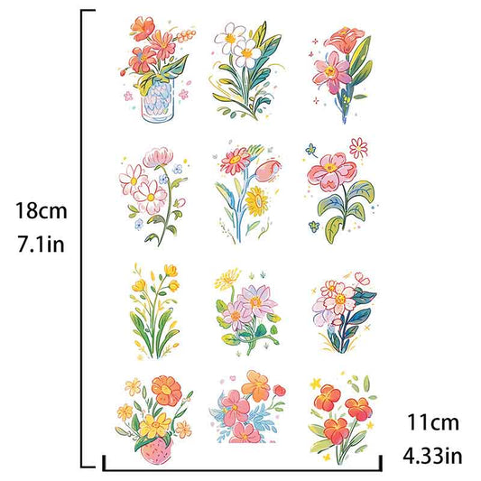 Flower Tattoo Sticker (CC-092)