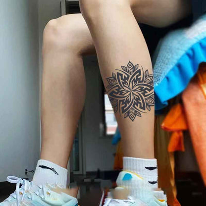 Flower Totem Tattoo Sticker (HC-137)