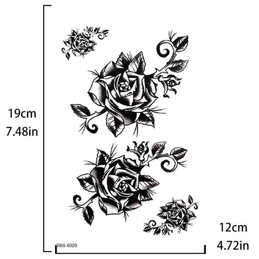 Flowers Graphic Tattoo Sticker Temporary Tattoo Sticker（TBS-8029）