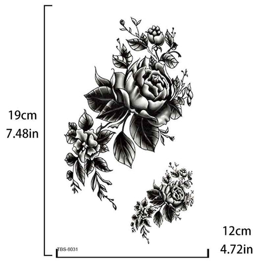 Flowers Graphic Tattoo Sticker Temporary Tattoo Sticker（TBS-8031）