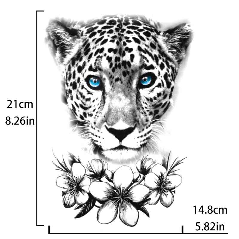 Leopard Head Sattoo Sticker(HB-367X)