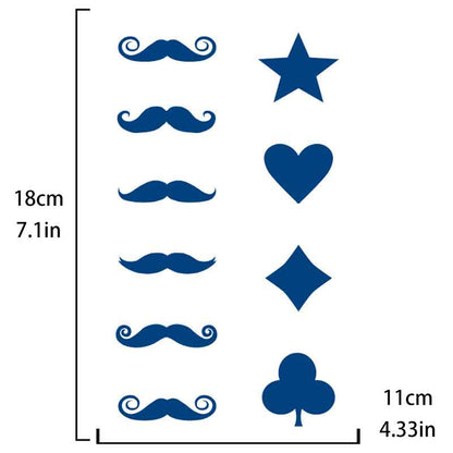 Moustache Tattoos Stickers (GZ-248)