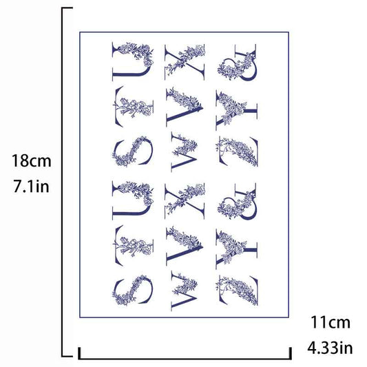 Pattern Letter Tattoo Sticker Long-lasting Tattoo 15 Days (BB-920)