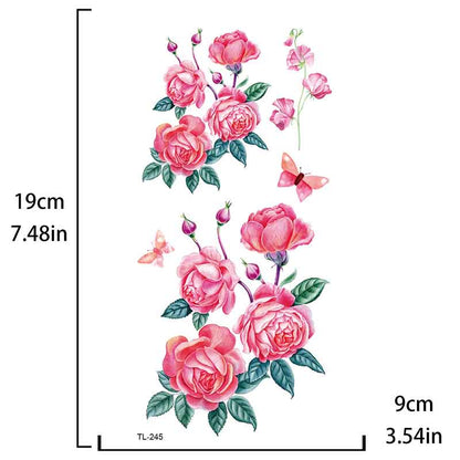 Peony Tattoo Sticker Temporary Tattoo Sticker（TL-245）