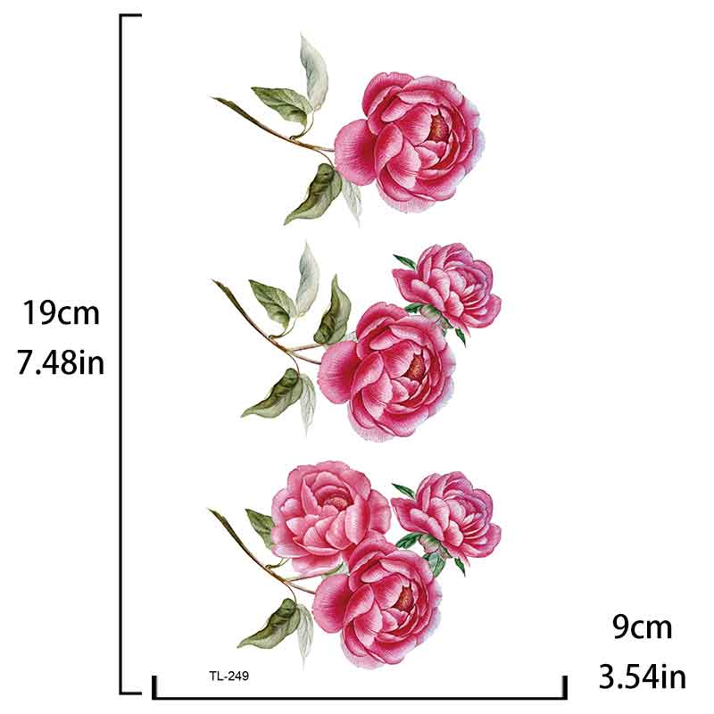 Peony Tattoo Sticker Temporary Tattoo Sticker（TL-249）