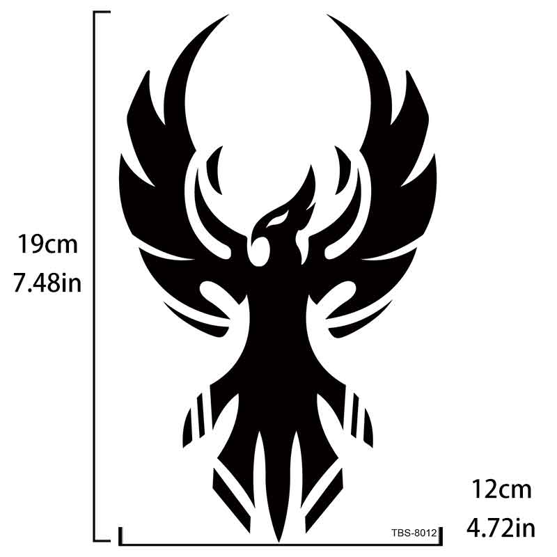 Phoenix Graphic Tattoo Sticker Temporary Tattoo Sticker（TBS-8012）