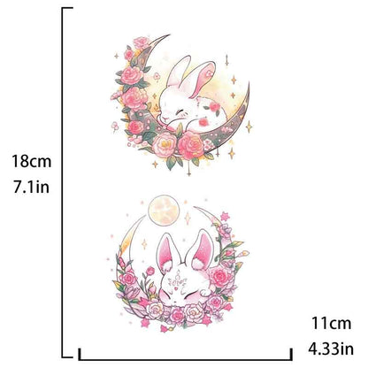 Rabbit Tattoo Sticker (CC-146)