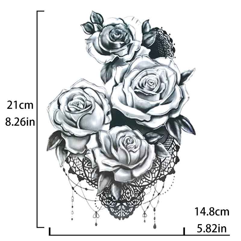 Rose Flowers Sattoo Sticker(TH-481)