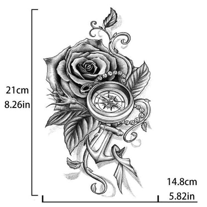 Rose Flowers Sattoo Sticker(TH-486)