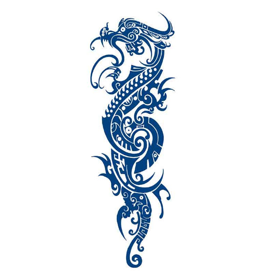 Full arm long lasting tattoo with semi-permanent dragon totem tattoo sticker（GZQB-002）