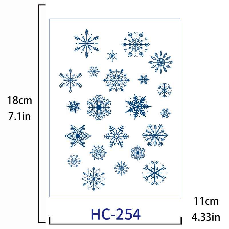 Snowflake Tattoo Sticker Long-lasting Tattoo 15 Days (HC-254)