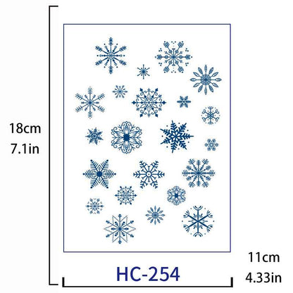 Snowflake Tattoo Sticker Long-lasting Tattoo 15 Days (HC-254)