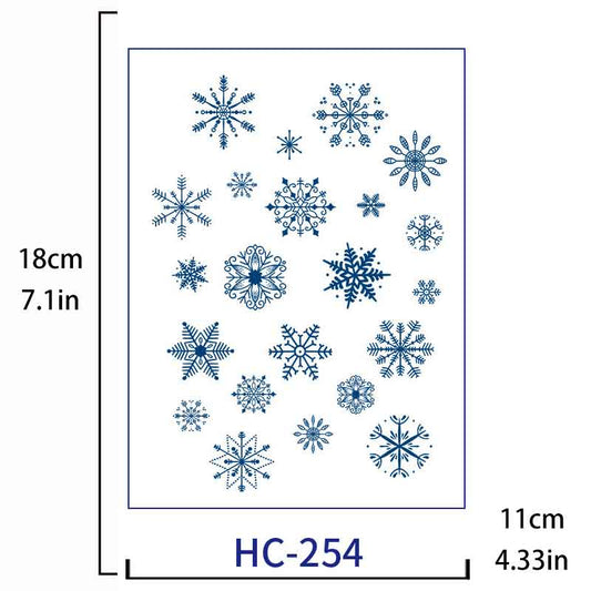 Snowflake Tattoo Sticker Long-lasting Tattoo 15 Days (HC-254)