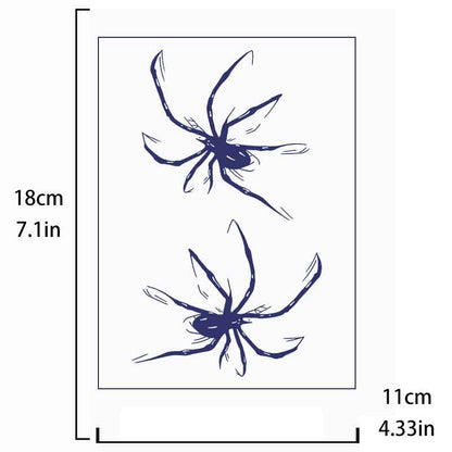 Spider Tattoo Sticker Long-lasting Tattoo 15 Days (BB-700)