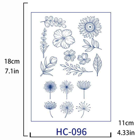 Sunflower Tattoo Sticker Long-lasting Tattoo 15 Days (HC-096)