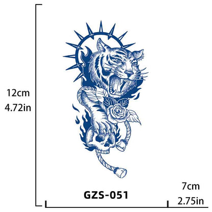 Tiger Rose Tattoo Long-lasting Tattoo 15 Days（GZS-051）